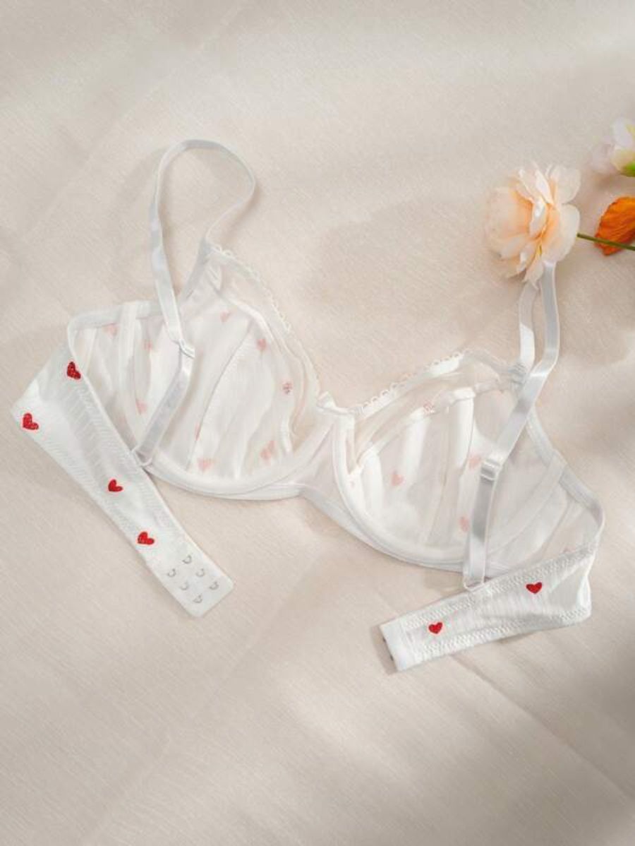 Printed Design Underwire Bra-Soco Hoodie