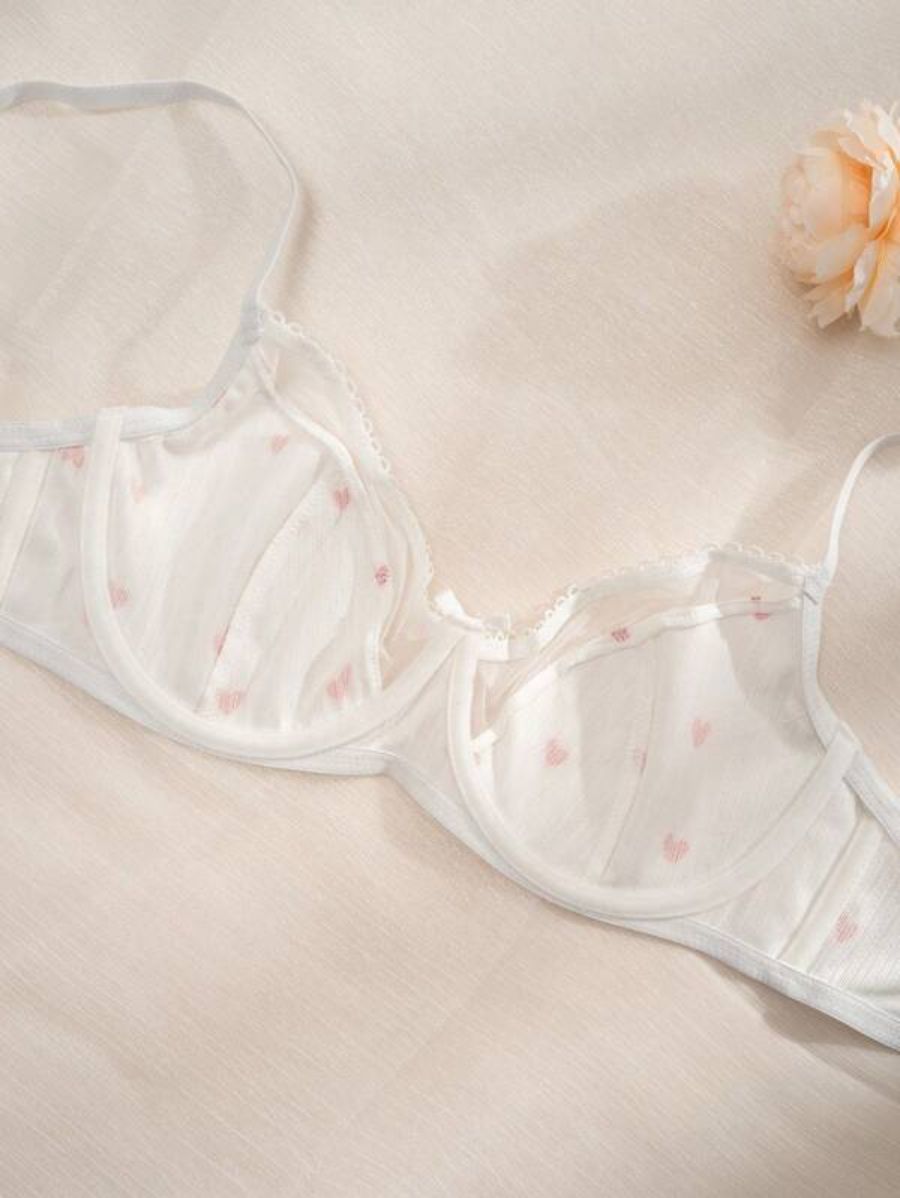 Printed Design Underwire Bra-Soco Hoodie