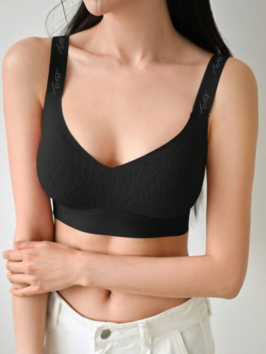 Printed Letter Graphic Bra-Soco Hoodie