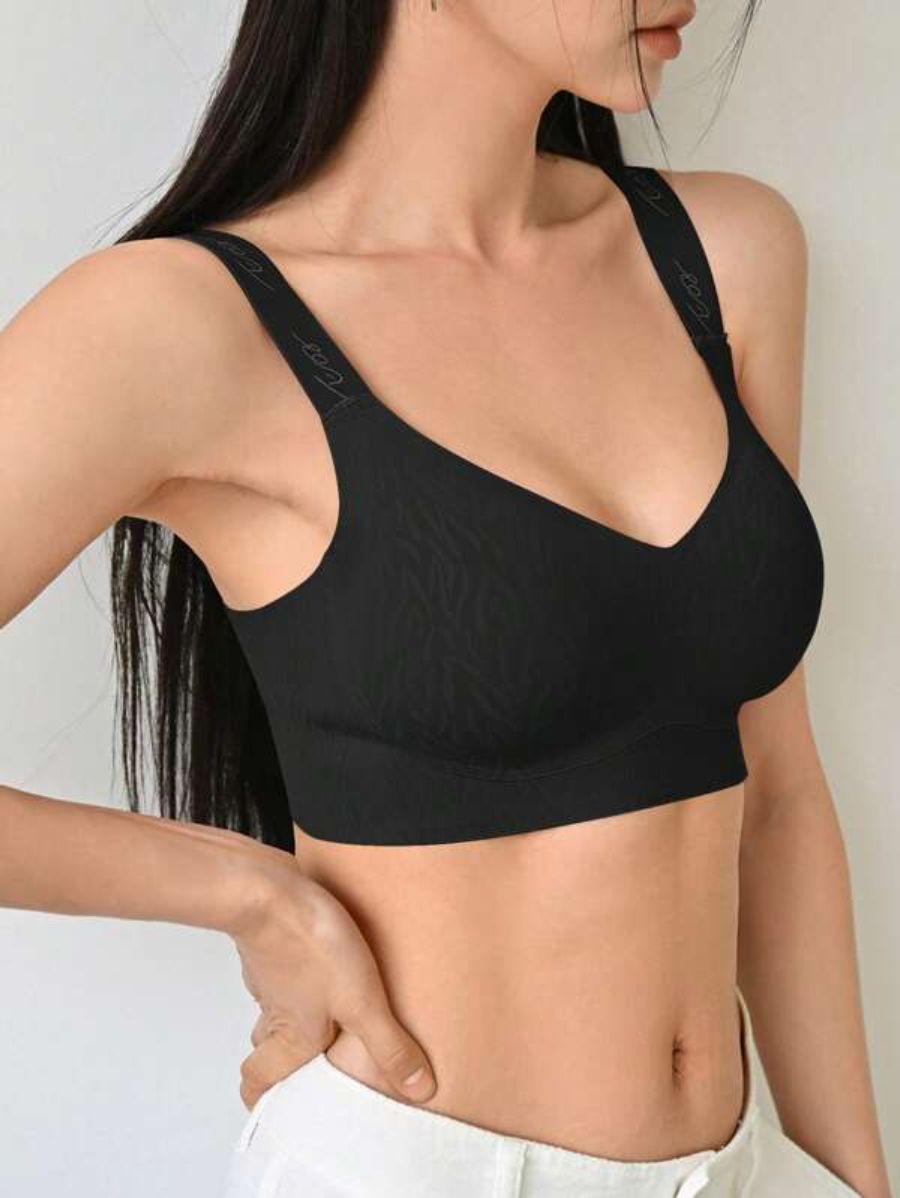 Printed Letter Graphic Bra-Soco Hoodie