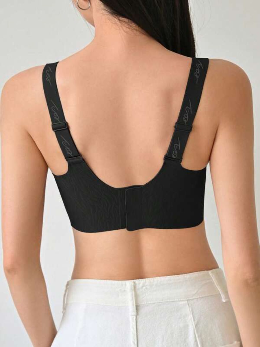 Printed Letter Graphic Bra-Soco Hoodie