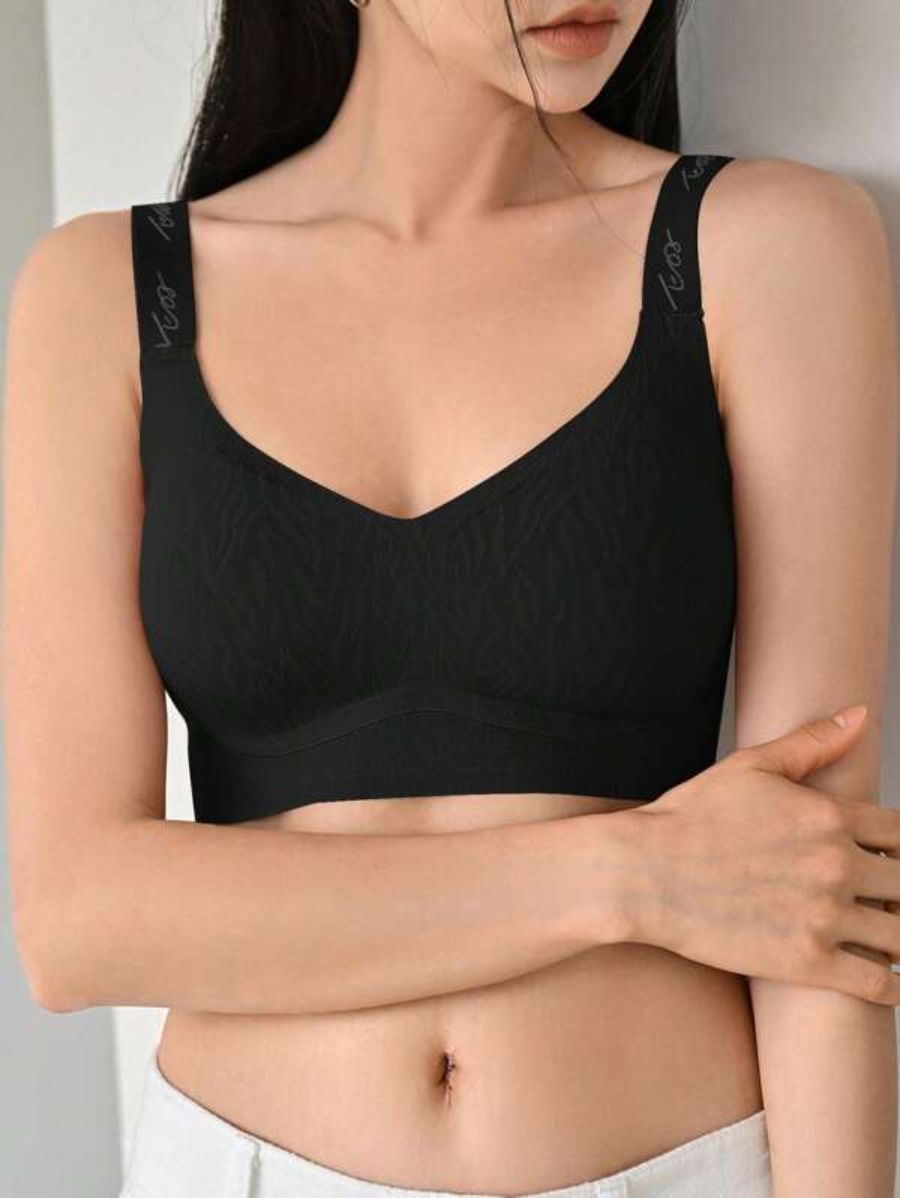 Printed Letter Graphic Bra-Soco Hoodie