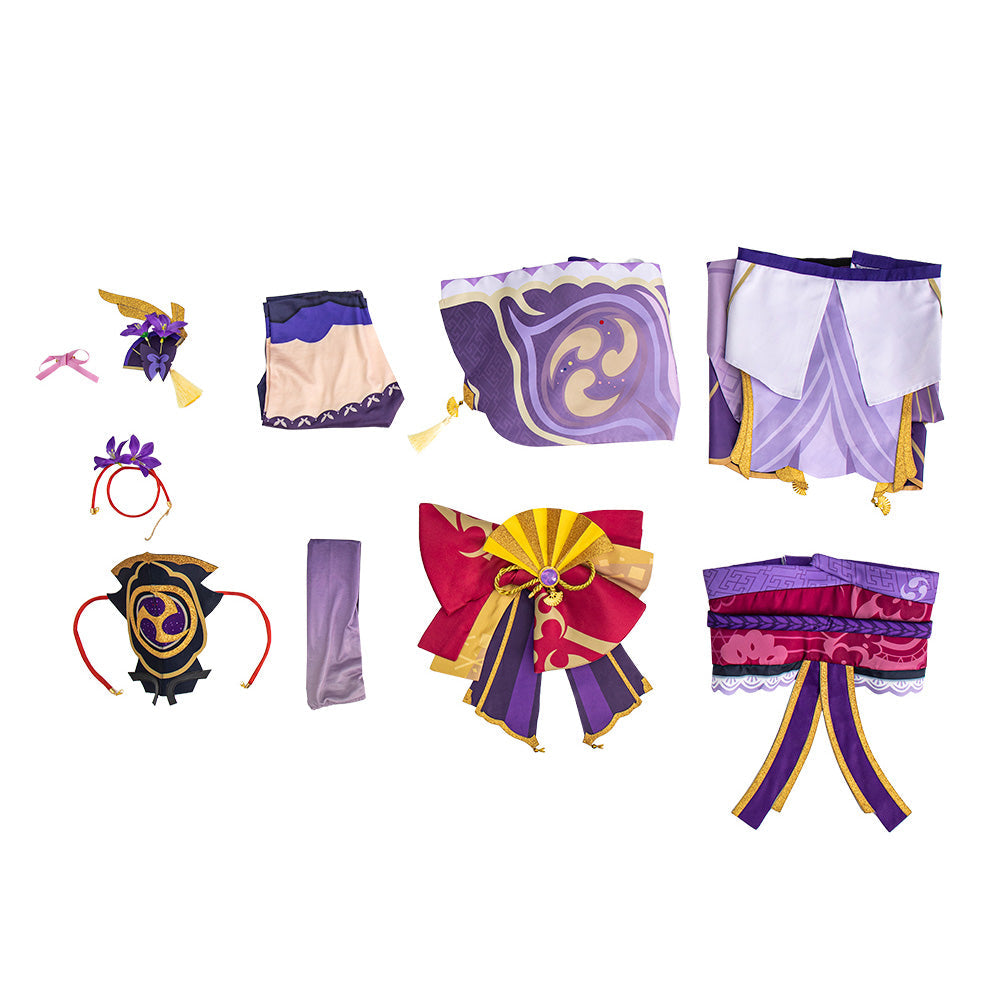 Raiden Shogun Cosplay Costume-Soco Hoodie