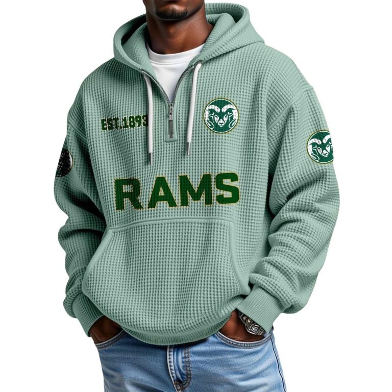 Los Angeles Rams Football Quarter Zip Hoodie