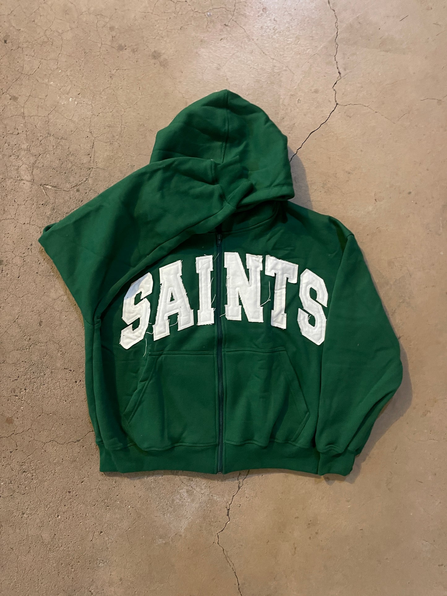 Saints Printed Sweatsuit Set Green