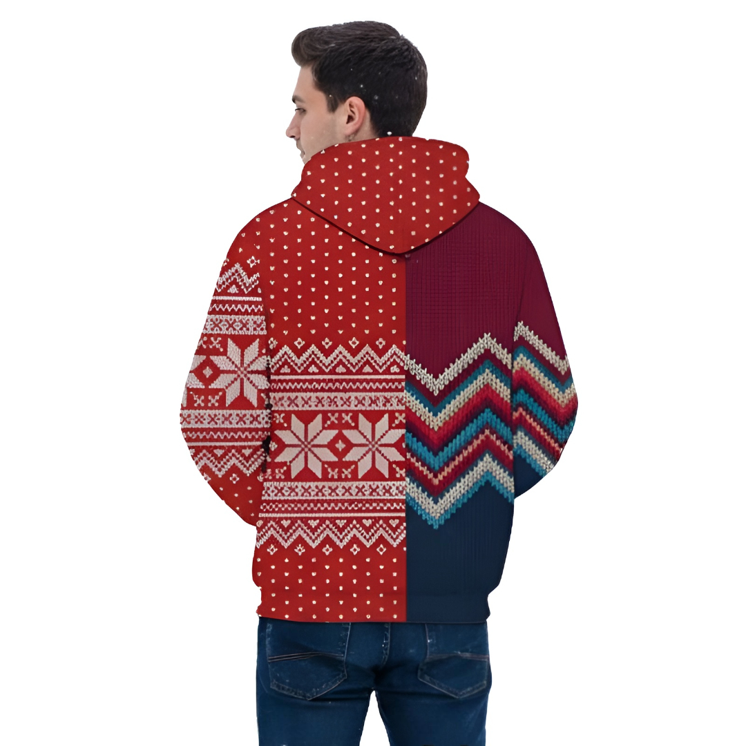 Santa Claus Funny Christmas Novelty Fashion Pullover Hoodies With Pockets