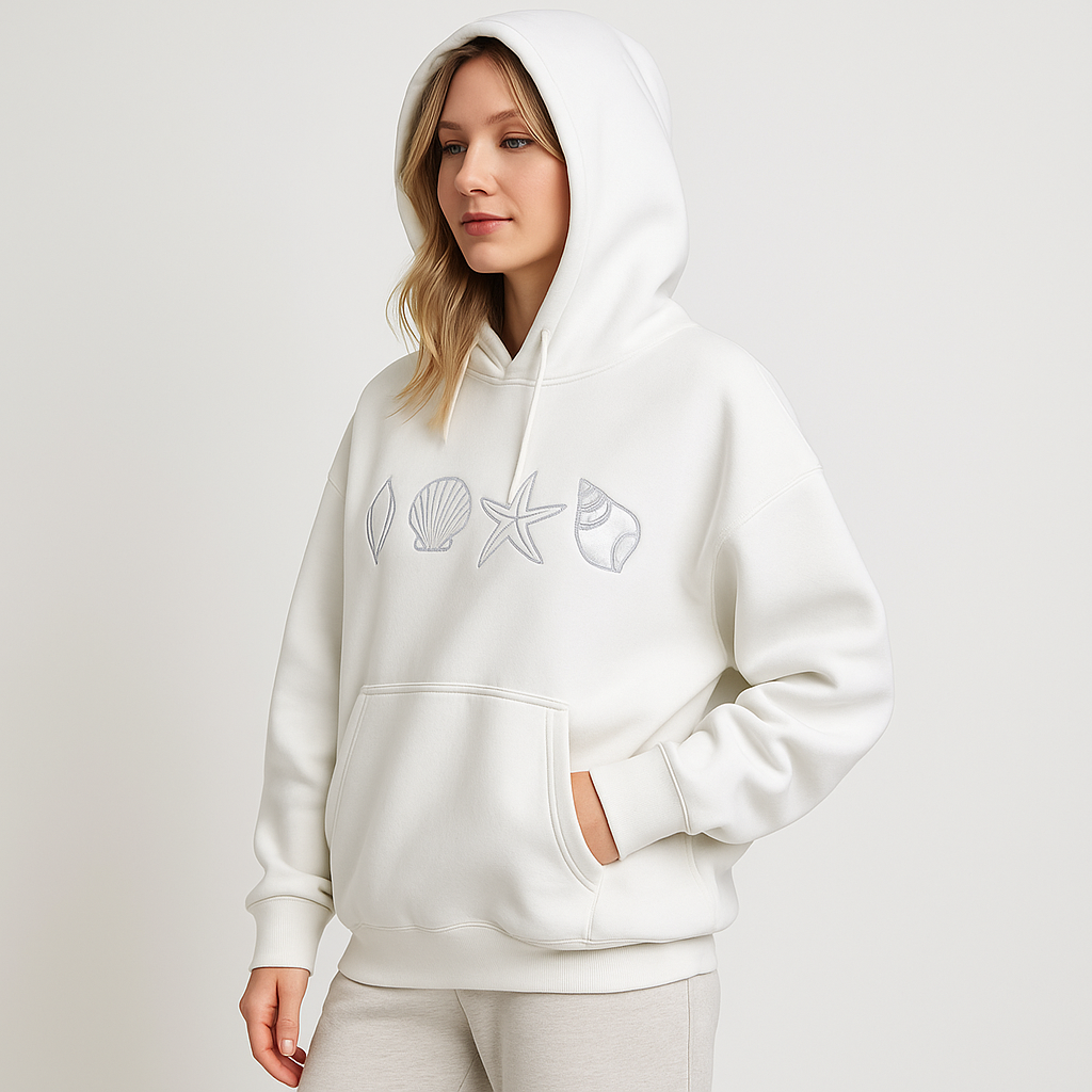 Seashell Starfish Cozy Hoodie