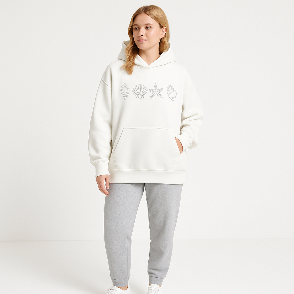 Seashell Starfish Cozy Hoodie