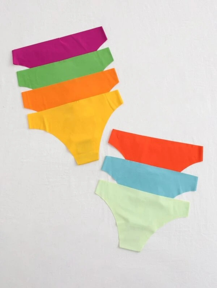 Set Of 7 Plain No Show Casual Panty-Soco Hoodie