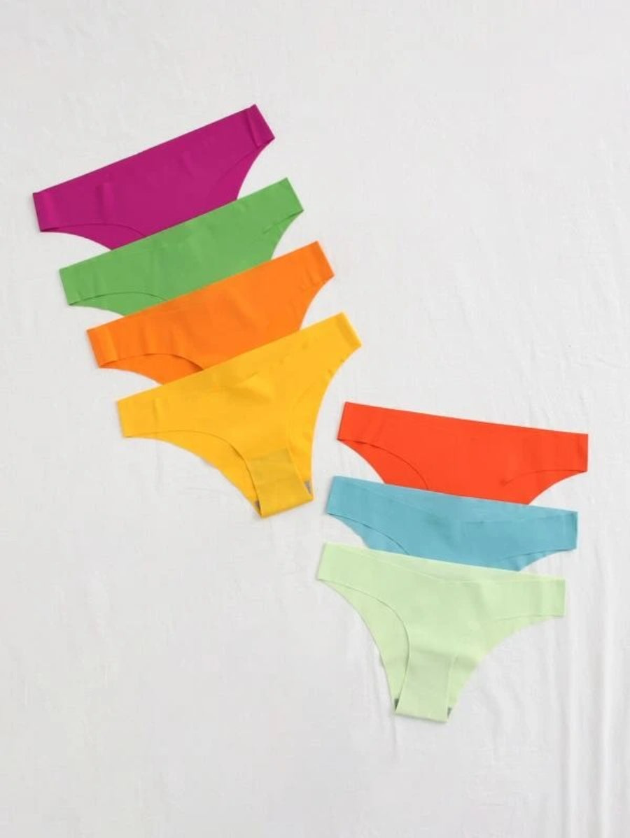 Set Of 7 Plain No Show Casual Panty-Soco Hoodie