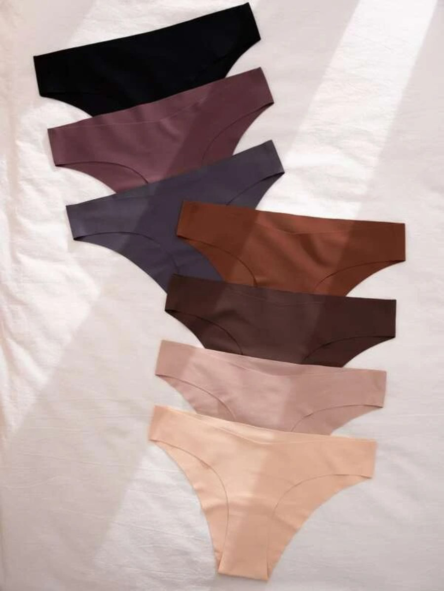 Set Of 7 Plain No Show Panty-Soco Hoodie