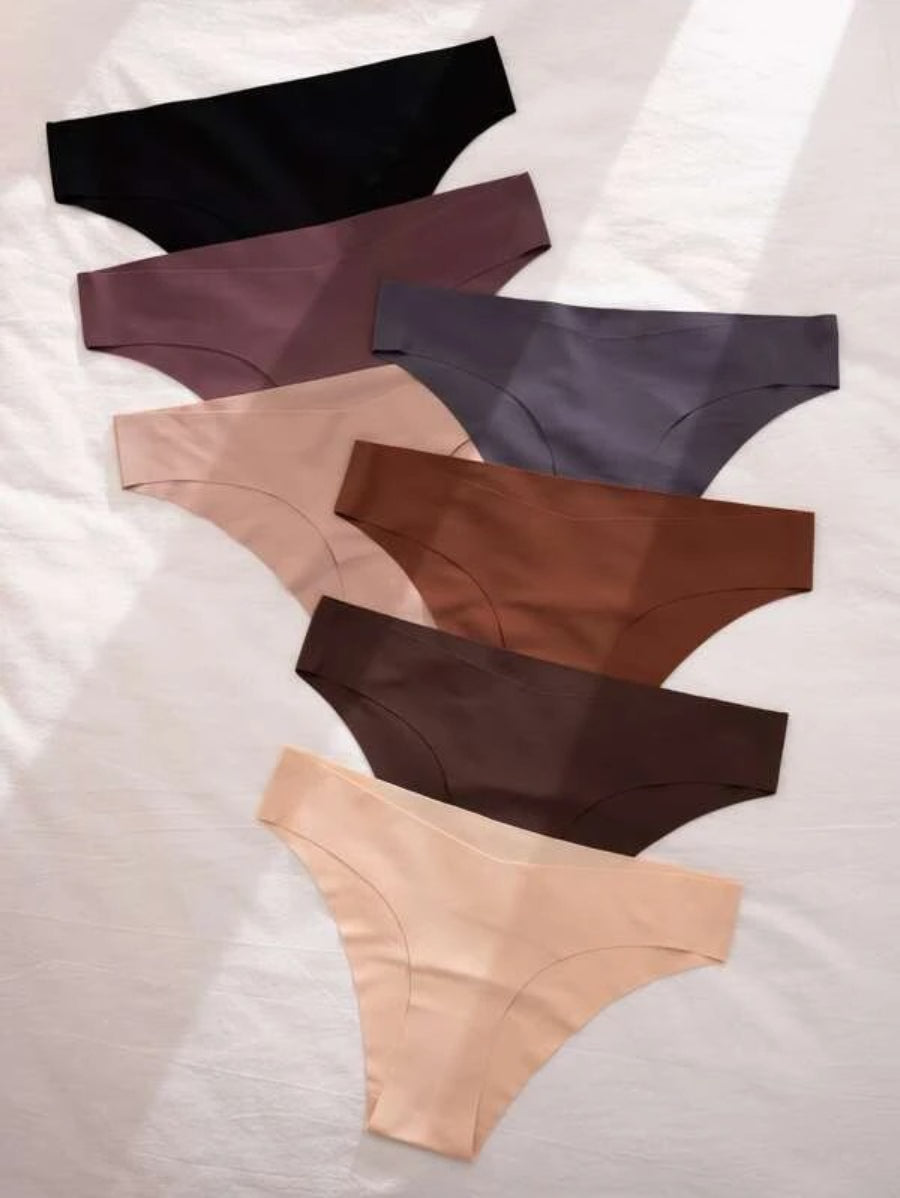 Set Of 7 Plain No Show Panty-Soco Hoodie