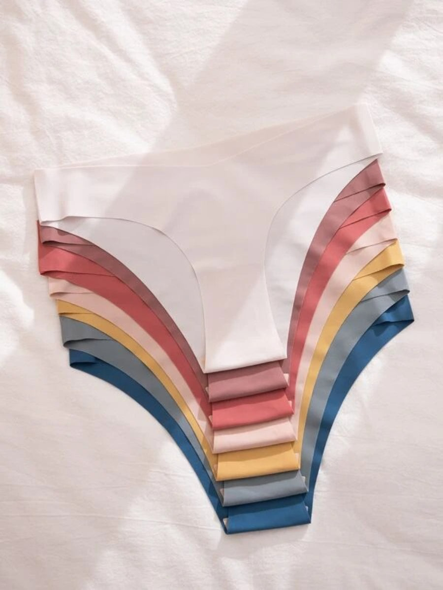 Set Of 7 Solid No Show Panty-Soco Hoodie