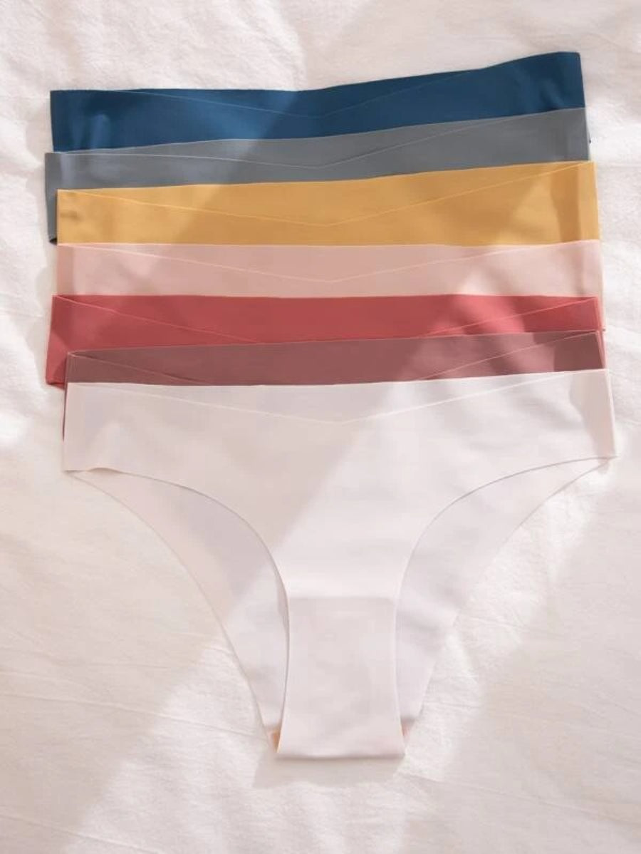 Set Of 7 Solid No Show Panty-Soco Hoodie