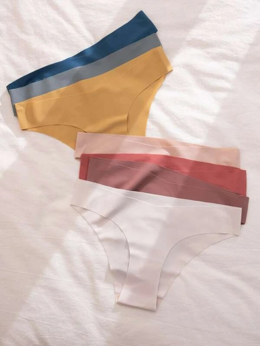 Set Of 7 Solid No Show Panty-Soco Hoodie