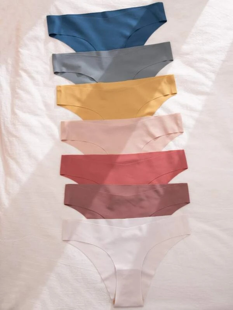 Set Of 7 Solid No Show Panty-Soco Hoodie