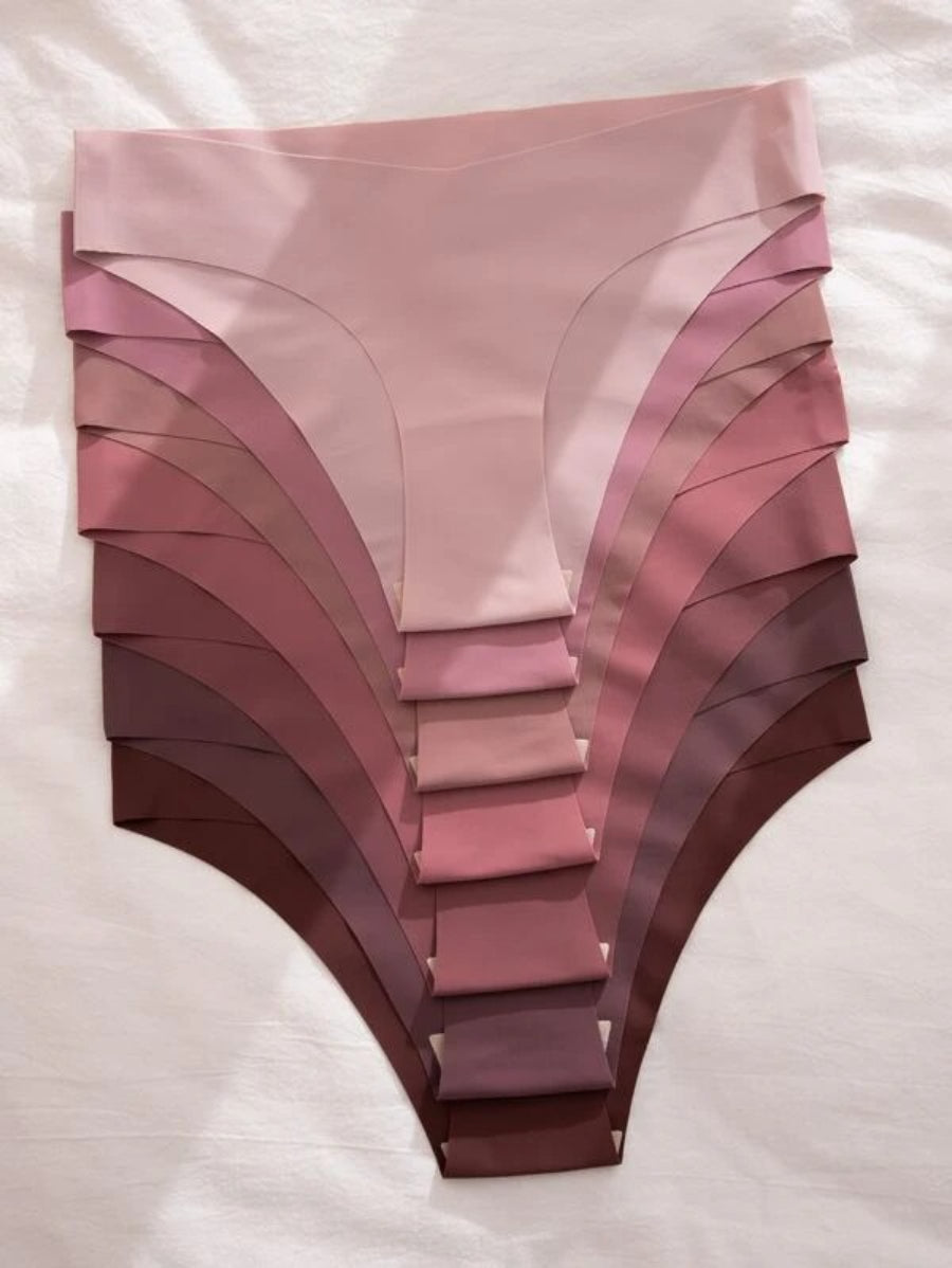 Set Of Seven Plain No Show Casual Panty-Soco Hoodie