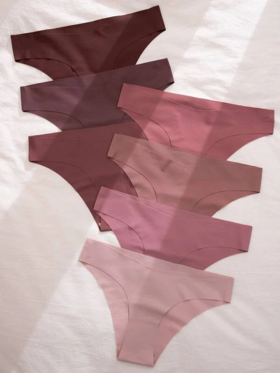 Set Of Seven Plain No Show Casual Panty-Soco Hoodie