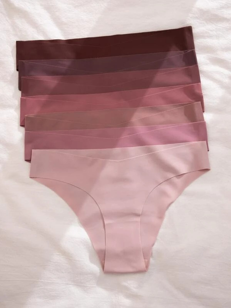 Set Of Seven Plain No Show Casual Panty-Soco Hoodie