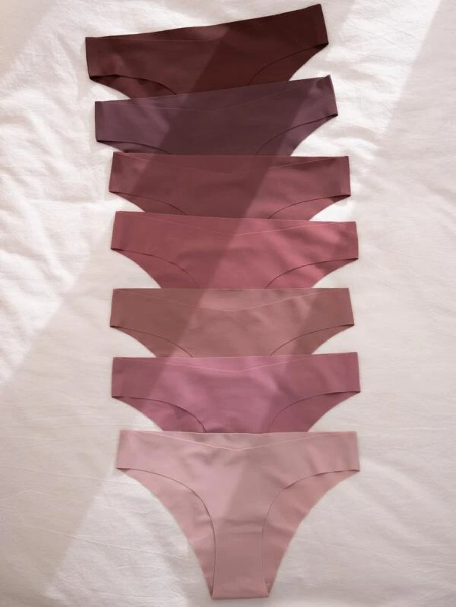 Set Of Seven Plain No Show Casual Panty-Soco Hoodie