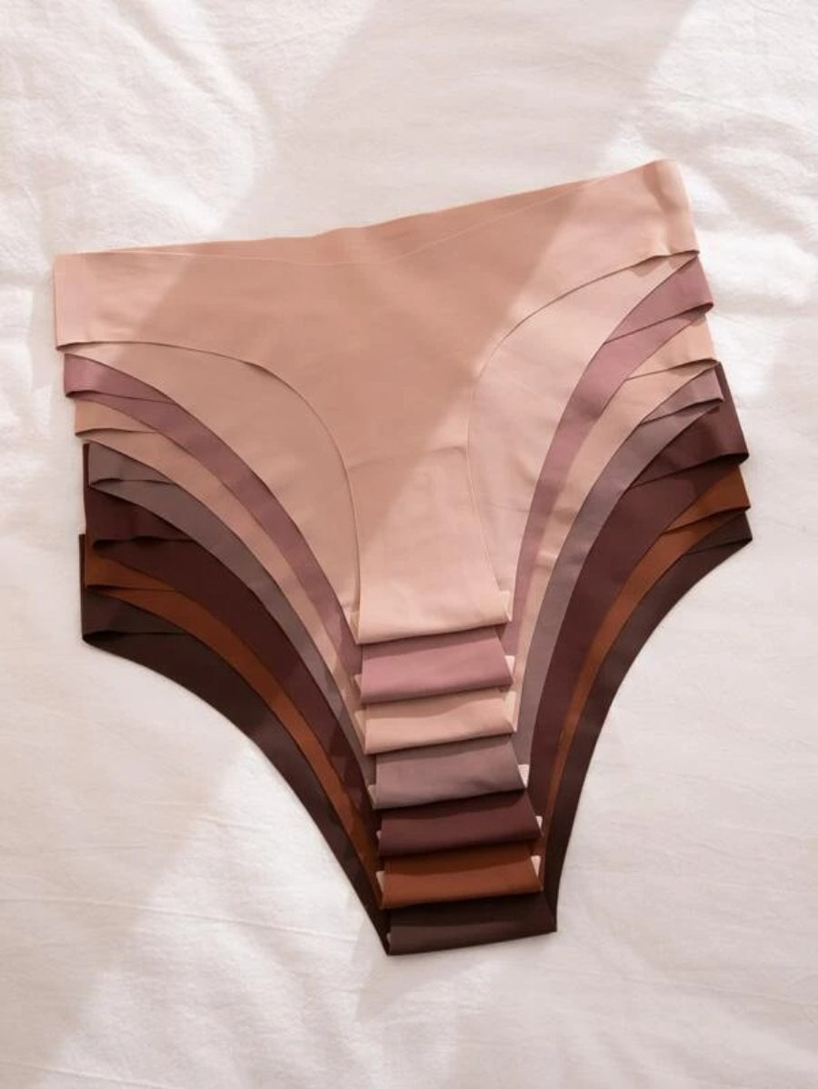 Set Of Seven Plain No Show Panty-Soco Hoodie