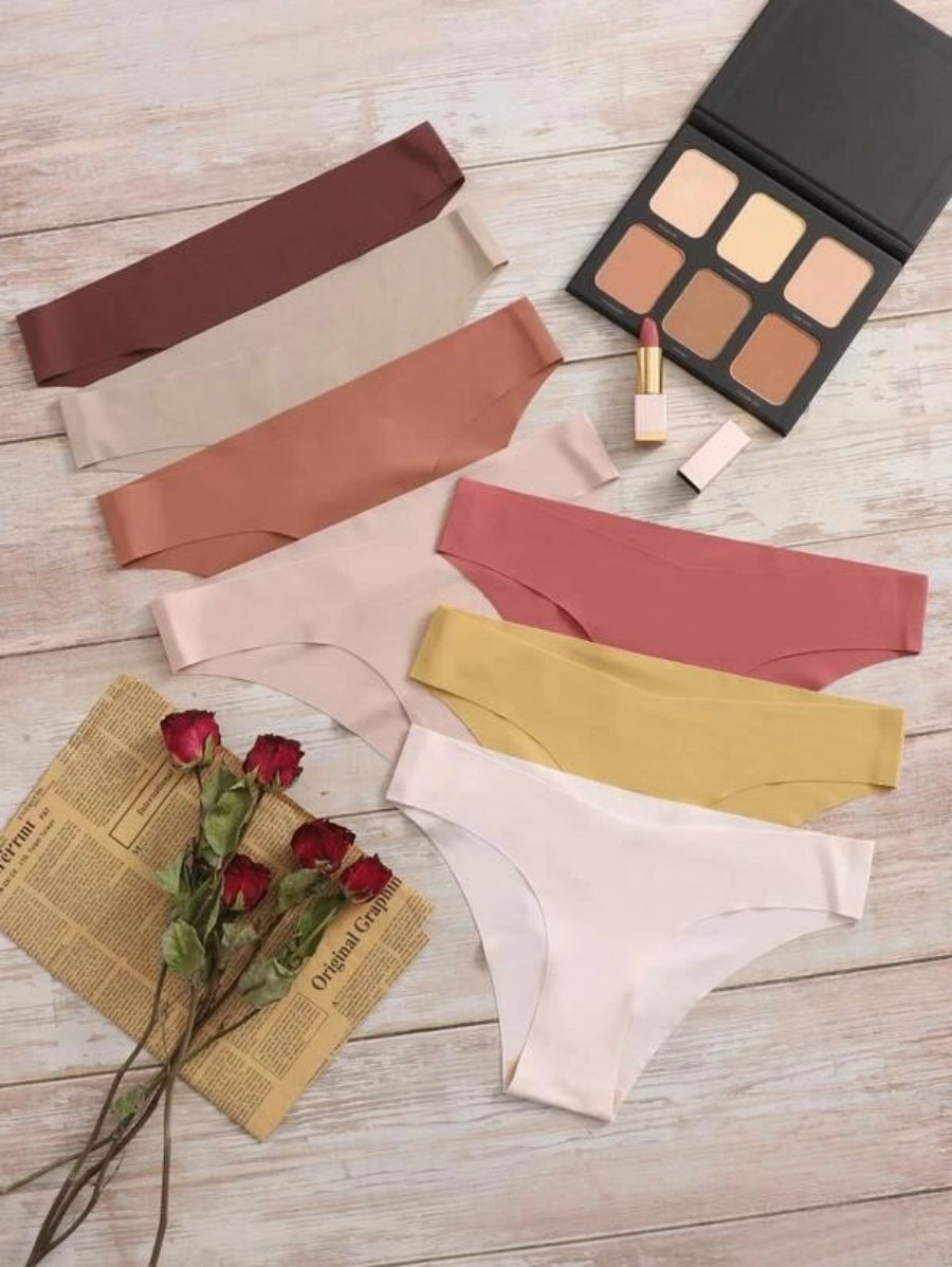 Set Of 7 Solid Mid Rise Panty-Soco Hoodie