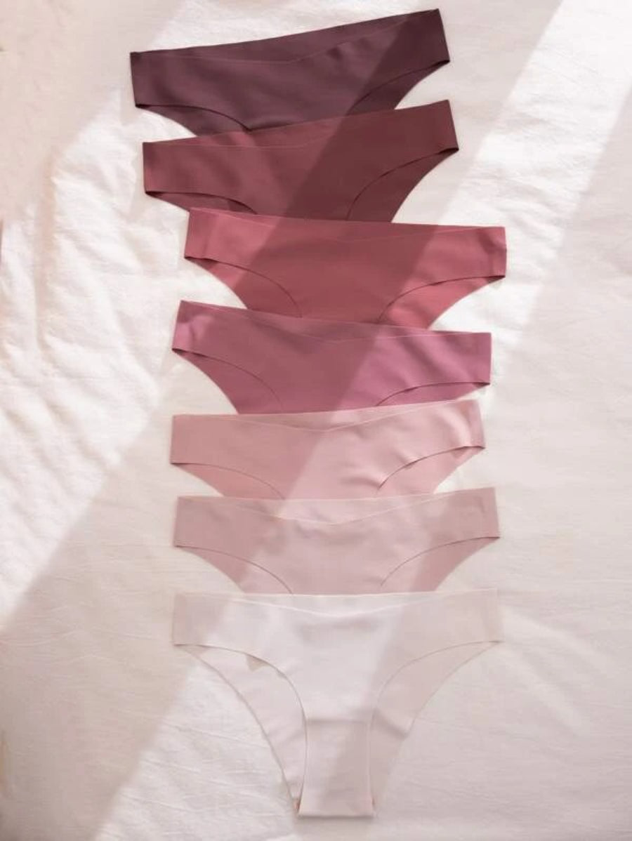 Solid No Show Panty Set Of 7-Soco Hoodie