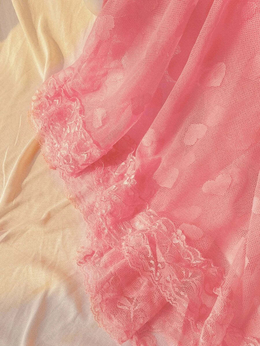 Sheer Mesh Night Dress-Soco Hoodie