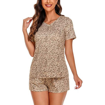 Short Sleeve Top And Nightwear Pajama Set