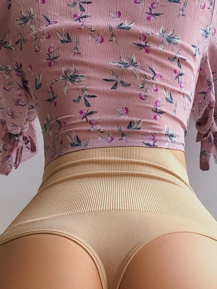 Solid High Waisted Shapewear Panty-Soco Hoodie