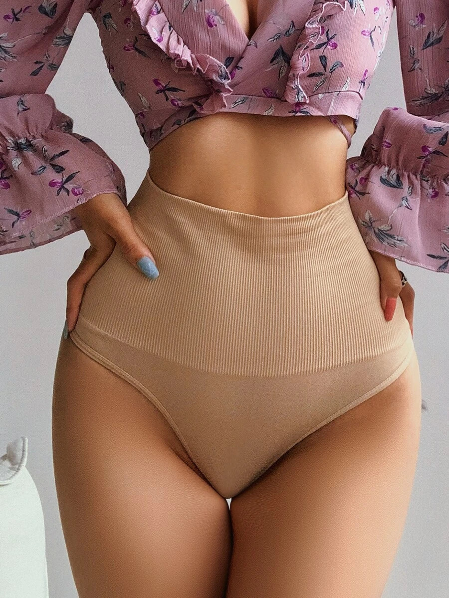 Solid High Waisted Shapewear Panty-Soco Hoodie