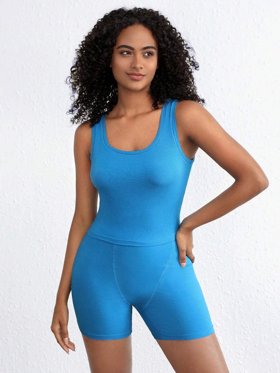 Solid Rib Knit Lounge Shorts-Soco Hoodie