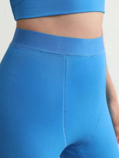 Solid Rib Knit Lounge Shorts-Soco Hoodie