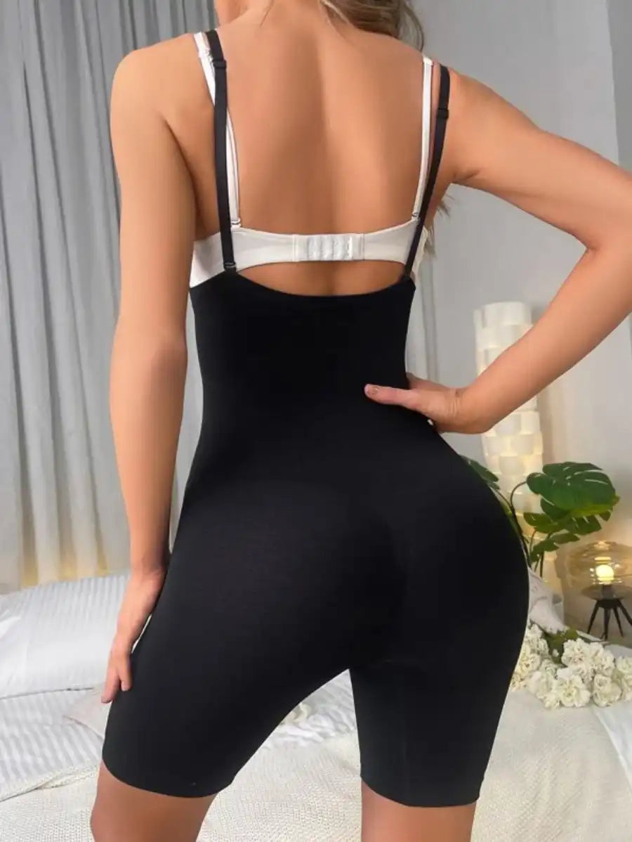 Solid Shapewear Bodysuit-Soco Hoodie