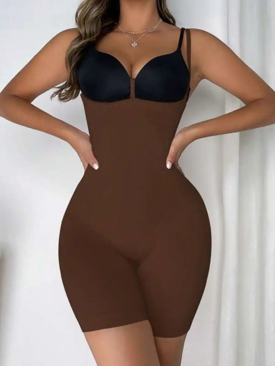 Solid Shapewear Bodysuit-Soco Hoodie