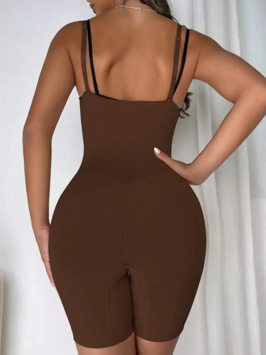Solid Shapewear Bodysuit-Soco Hoodie