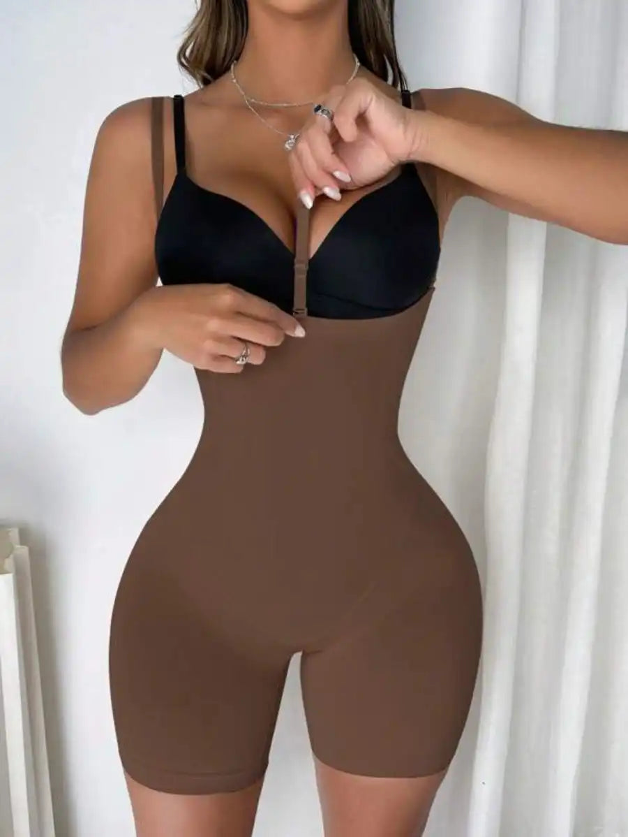 Solid Shapewear Bodysuit-Soco Hoodie