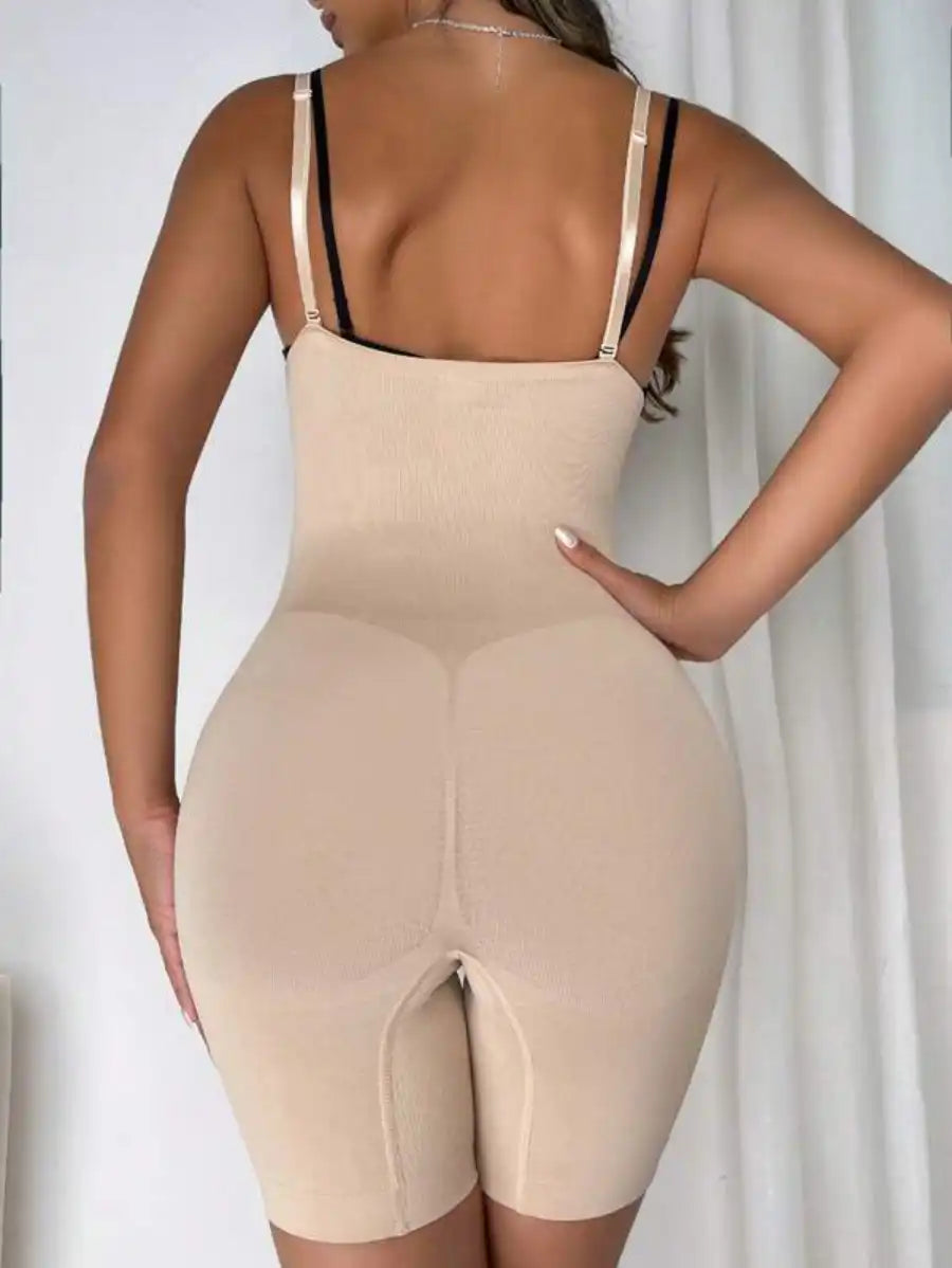 Solid Shapewear Bodysuit-Soco Hoodie