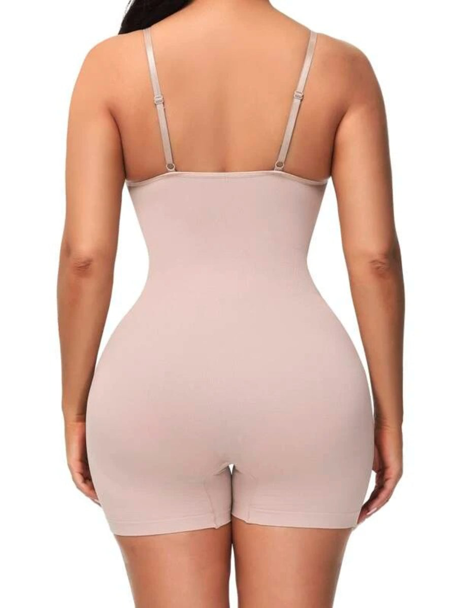 Solid Shapewear Casual Bodysuit-Soco Hoodie