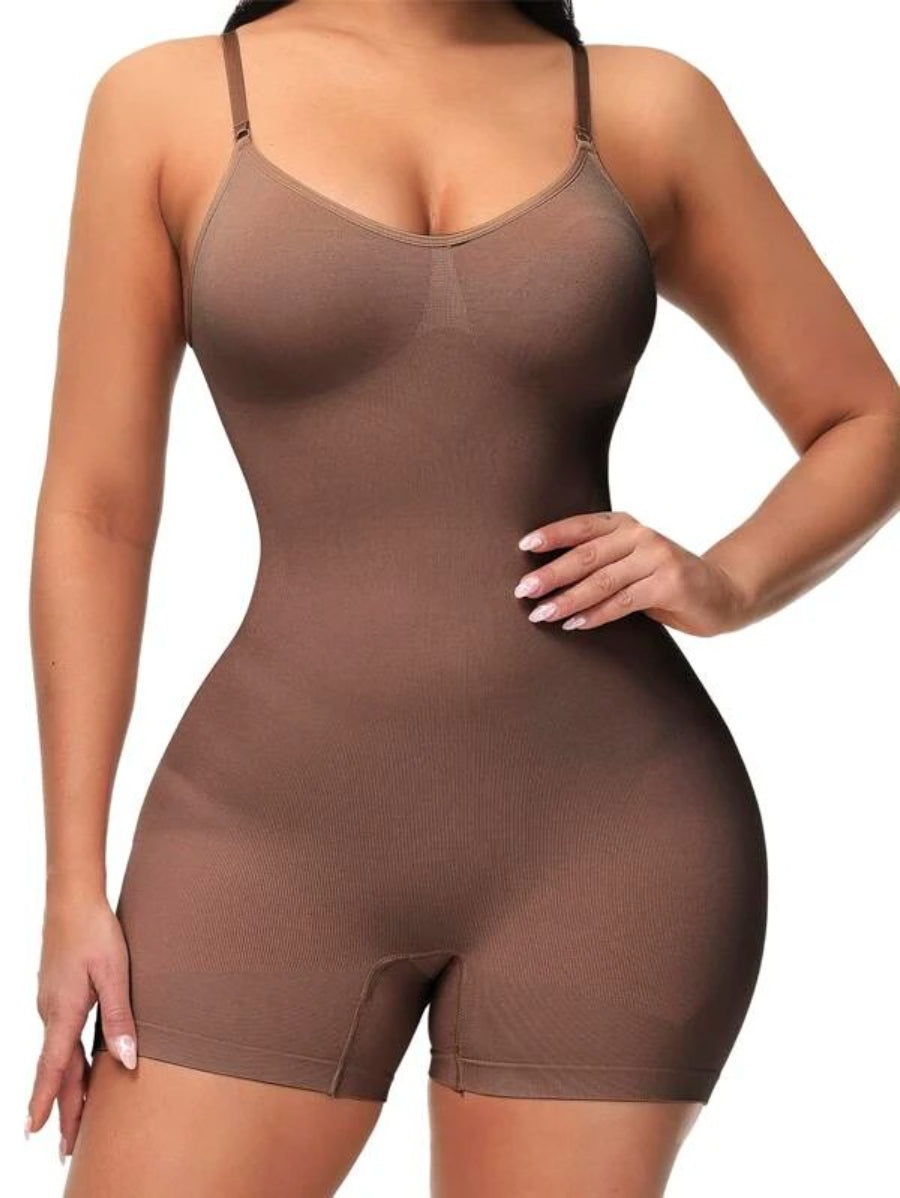 Solid Shapewear Casual Bodysuit-Soco Hoodie