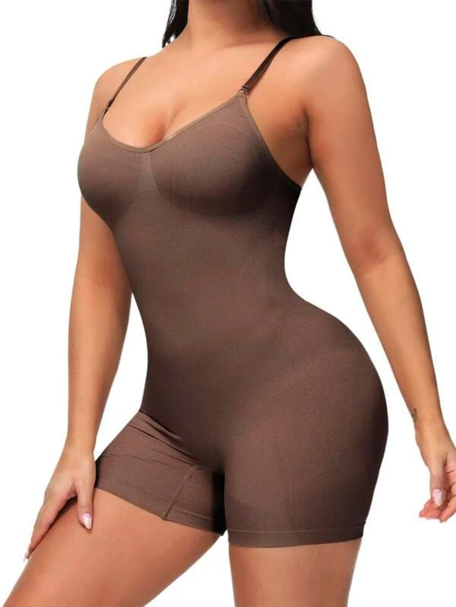 Solid Shapewear Casual Bodysuit-Soco Hoodie