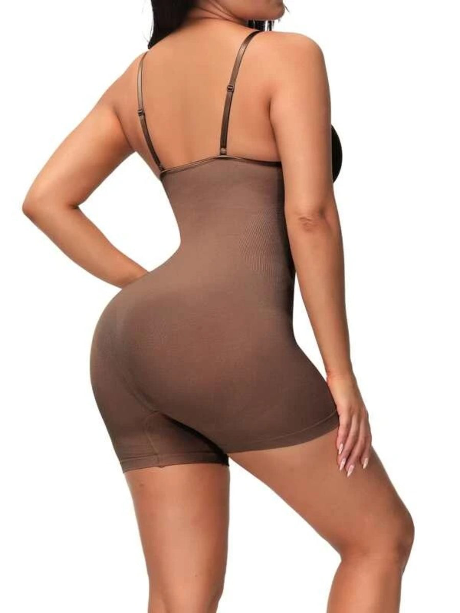 Solid Shapewear Casual Bodysuit-Soco Hoodie
