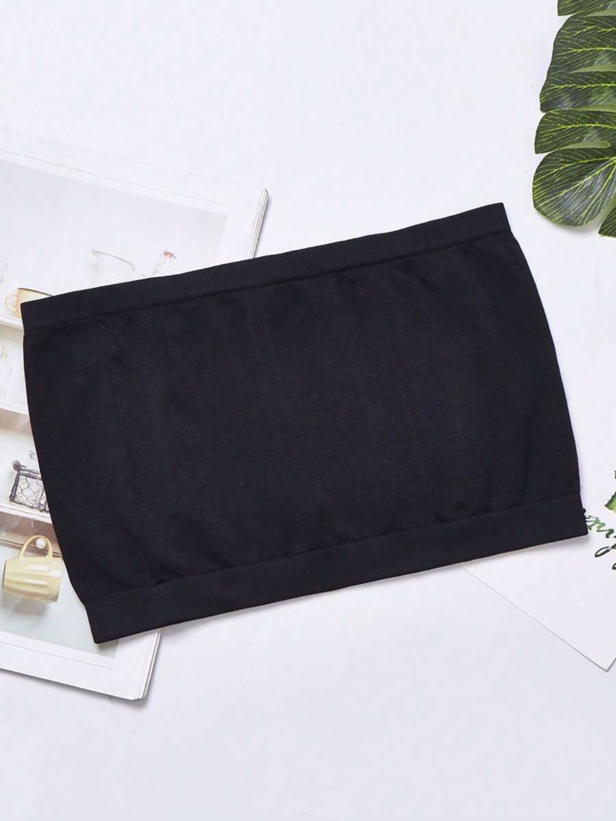 Solid Strapless Wireless Bra-Soco Hoodie