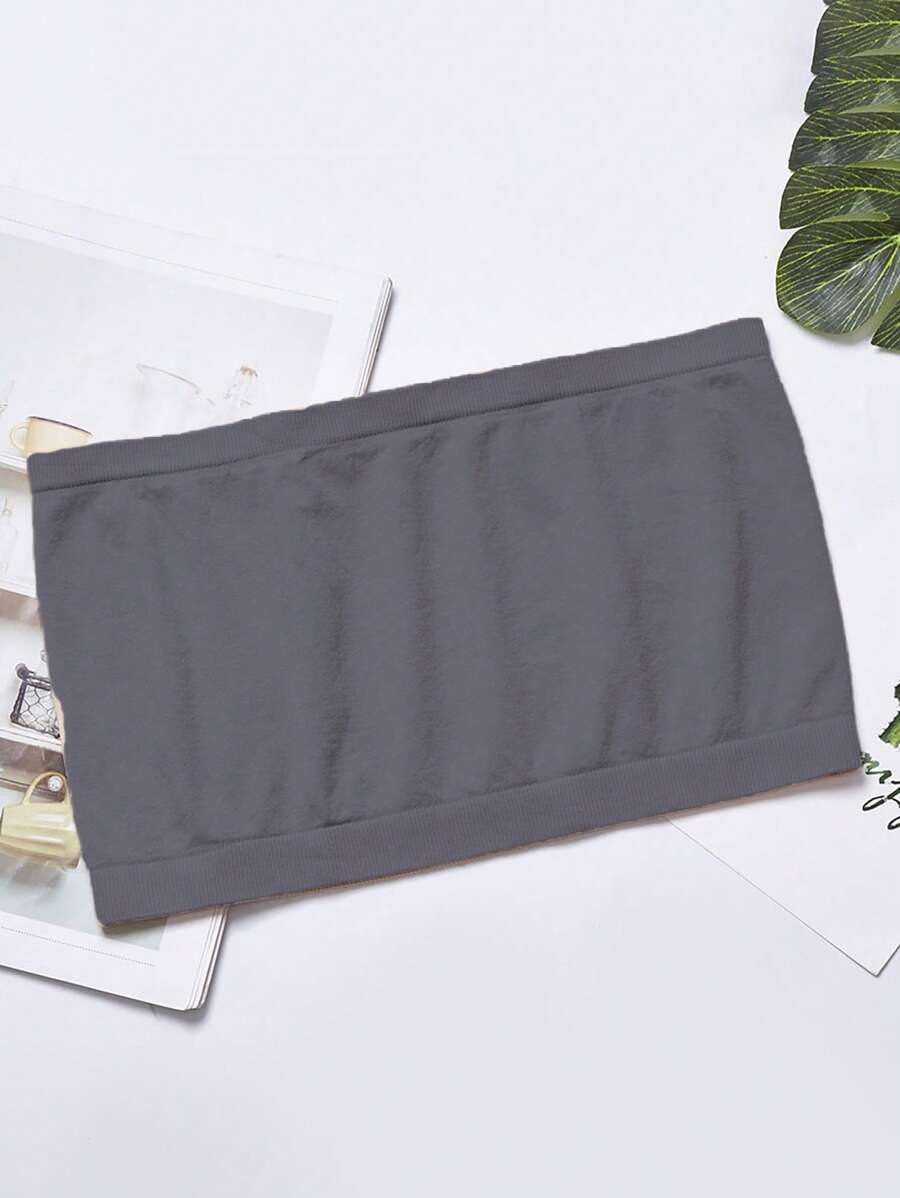 Solid Strapless Wireless Bra-Soco Hoodie