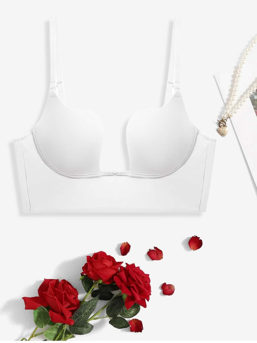 Solid Underwire Bra-Soco Hoodie