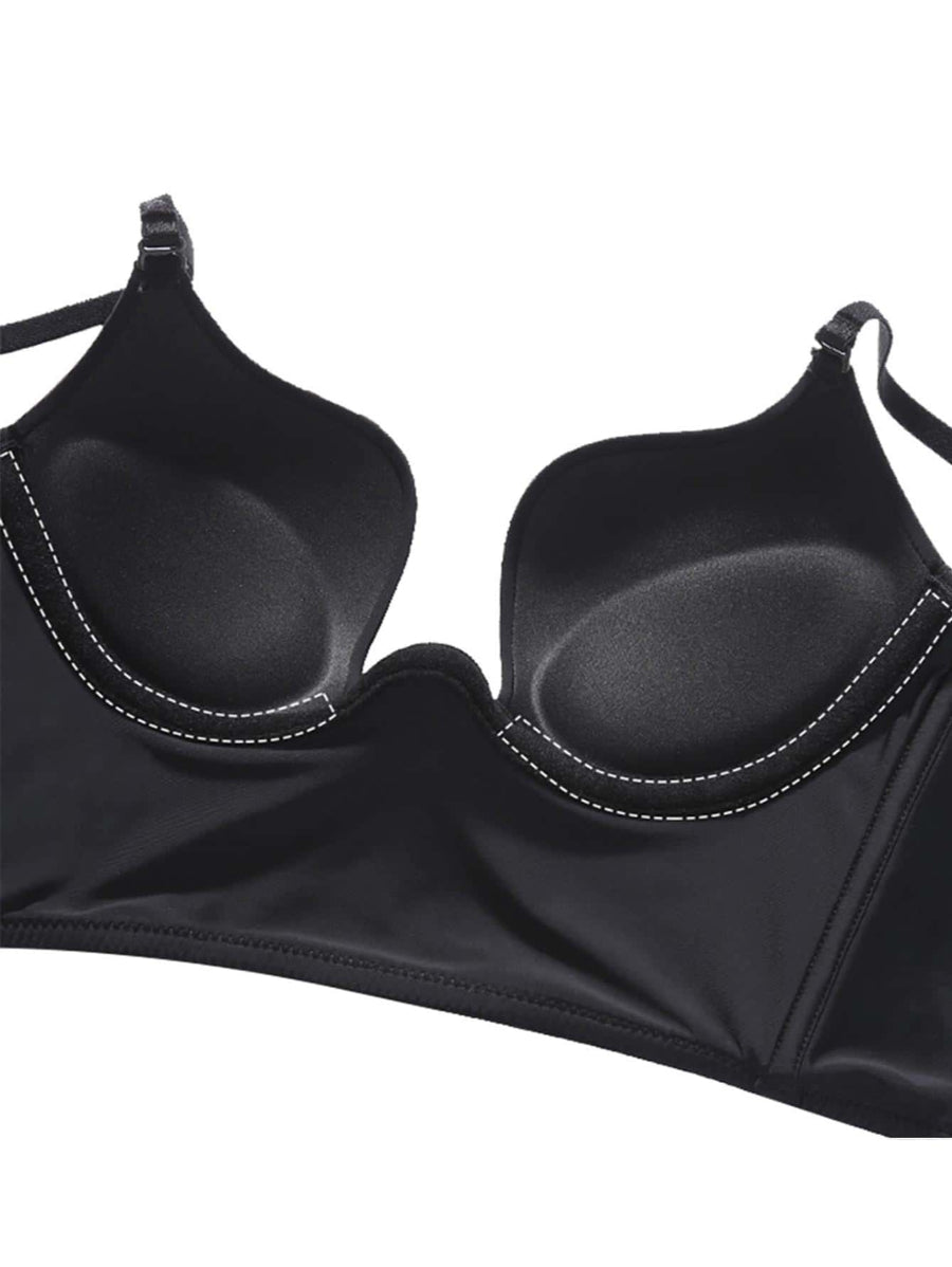 Solid Underwire Bra-Soco Hoodie