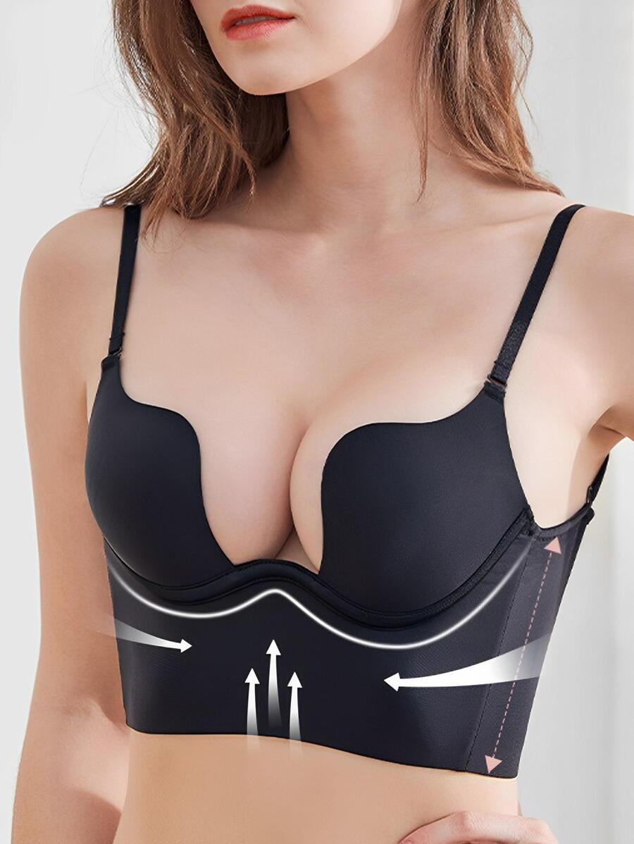 Solid Underwire Bra-Soco Hoodie
