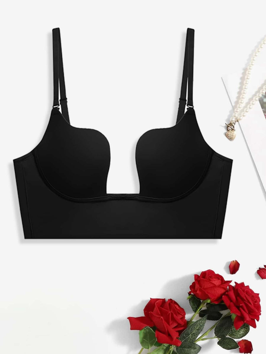 Solid Underwire Bra-Soco Hoodie