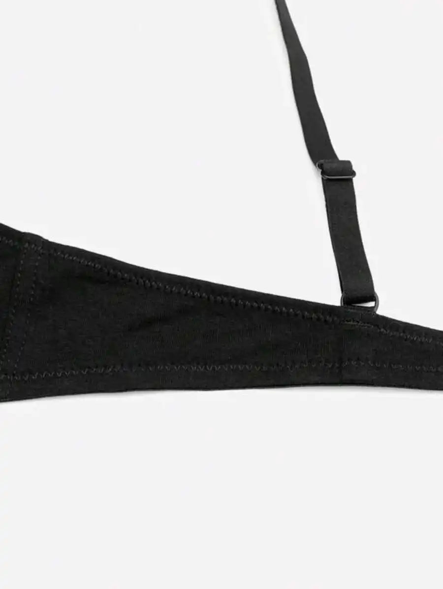 Plain Wireless Bra-Soco Hoodie