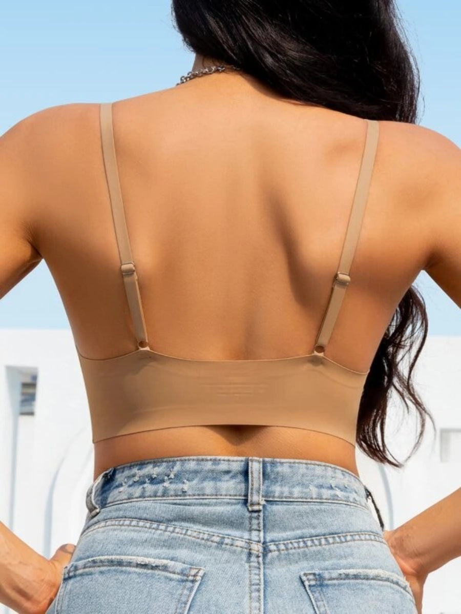 Solid Wireless Casual Bra-Soco Hoodie